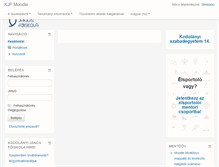 Tablet Screenshot of moodle.kodolanyi.hu